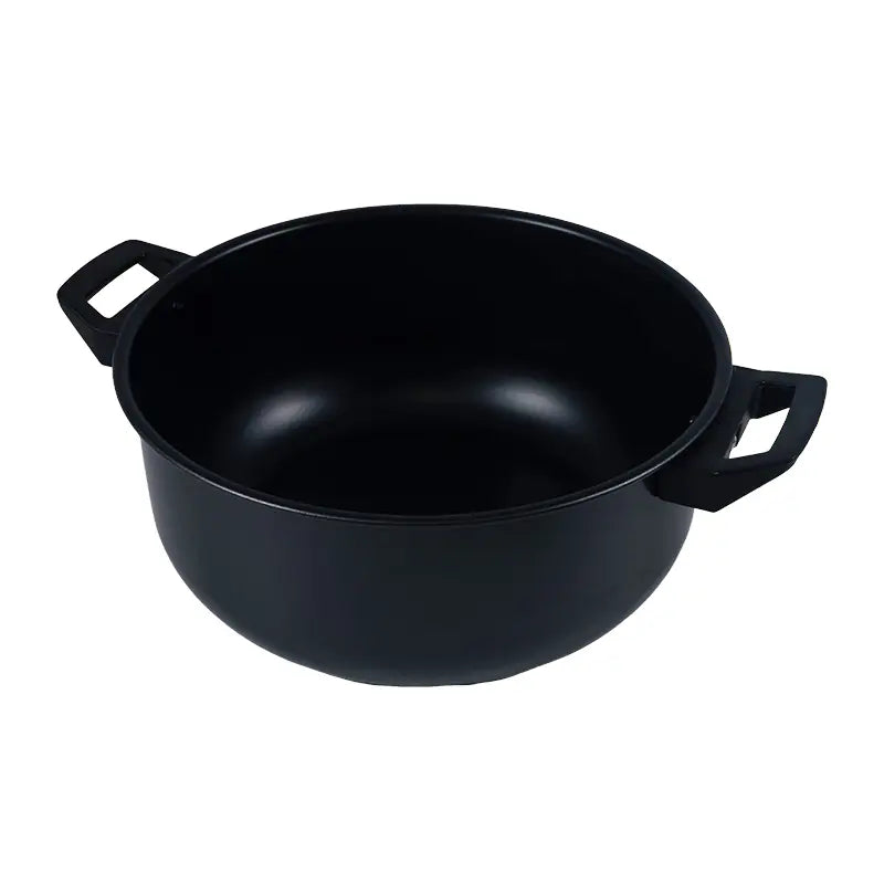 24cm Iron Casserole Pot with Lid Double Handle Cooking Pot