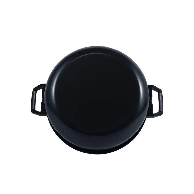 24cm Iron Casserole Pot with Lid Double Handle Cooking Pot