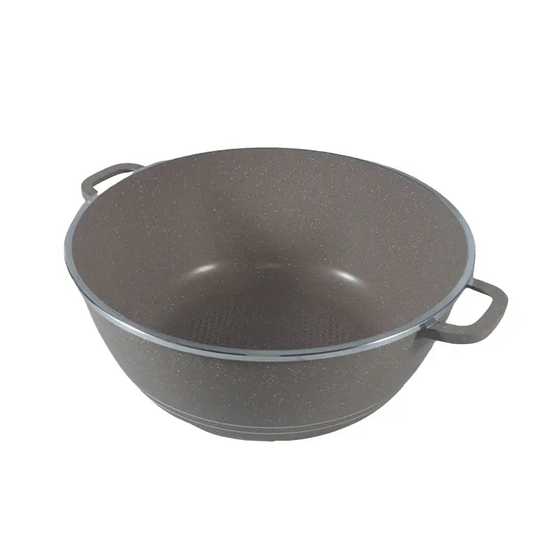 32cm Die-Cast Aluminum Casserole with Lid Large Capacity Double Handle Pot