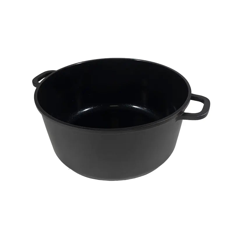 28cm Die-Cast Aluminum Casserole with Lid Double Handle Cooking Pot